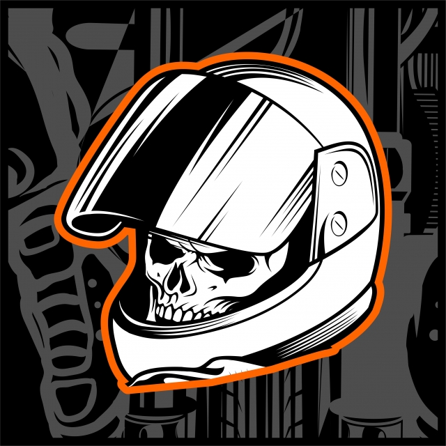 640x640 Skull Helmet Hand Drawing Vector, Helmets, Skulls, Vectors Png