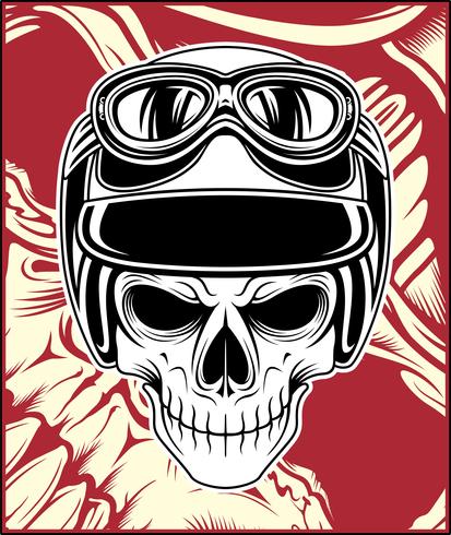 413x490 Skull Helmet Vector Hand Drawing