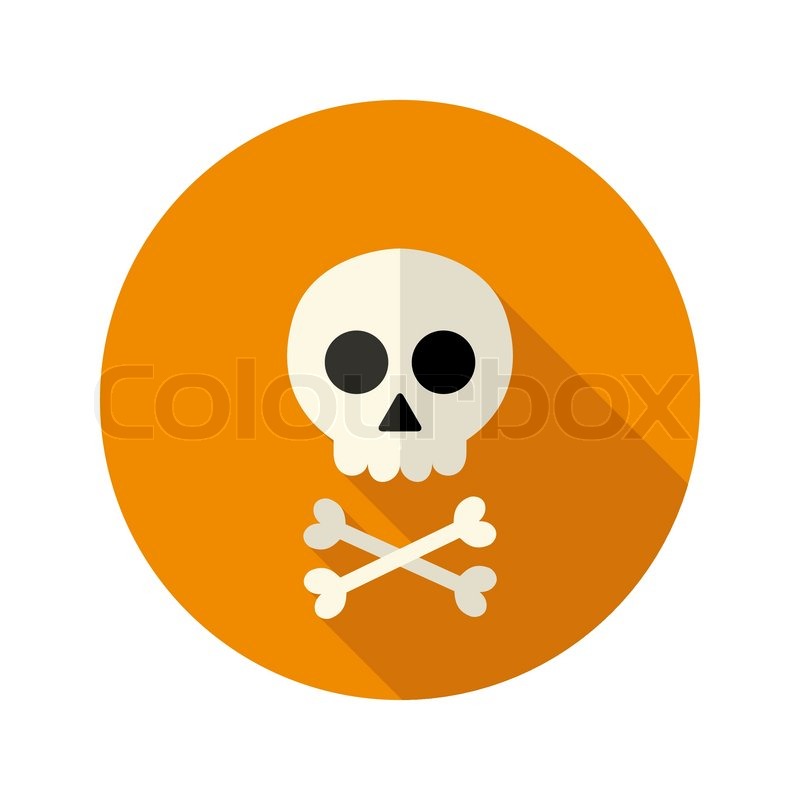 800x800 Illustration Of Halloween Skull Flat Stock Vector Colourbox