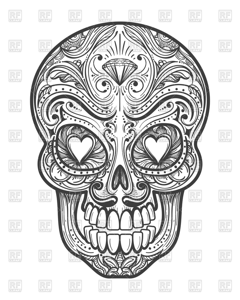 Mexican Calavera Painting Skull Vector Image Of Icons And Emblems 960x1200 Mexican Calavera Painting Skull Vector Image Of Icons And Emblems
