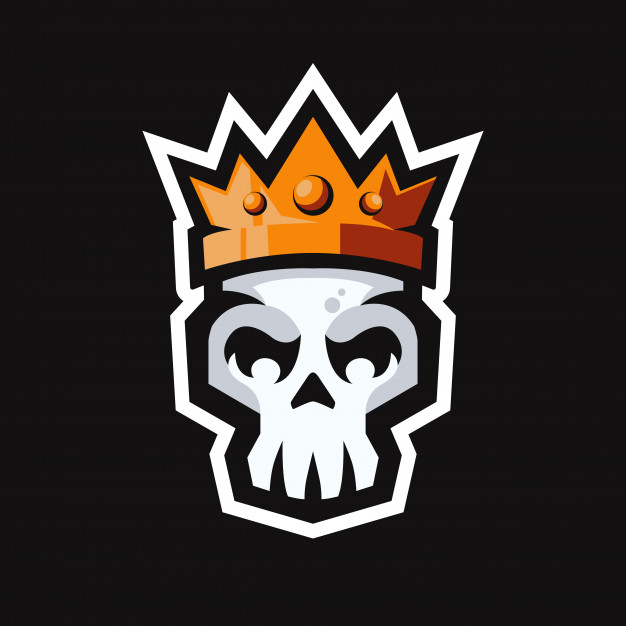 626x626 Skull Head With King Crown Mascot Logo Vector Premium Download