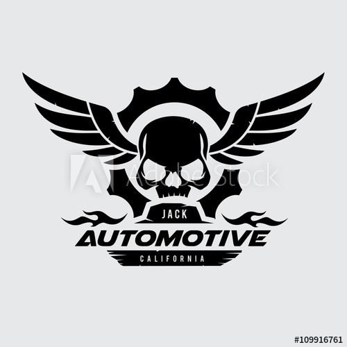 500x500 Automotive Logo, Skull Logo Wing Logo Gear Logo Vector Logo