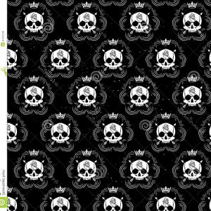 300x300 Mexican Sugar Skull Vector Seamless Pattern Hoodamathrun