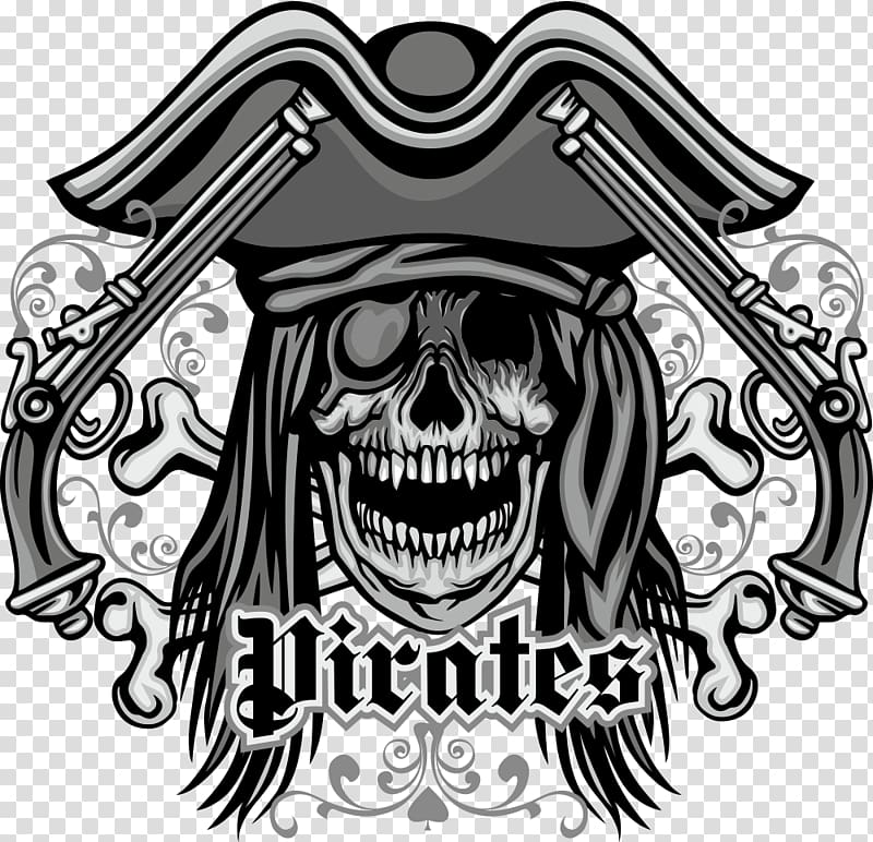 800x772 Gray Pirates Skull And Guns Illustration, T Shirt Skull Firearm