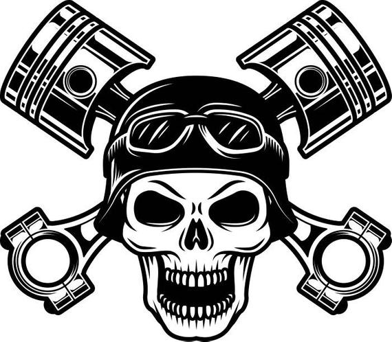 Skull Piston Vector at Vectorified.com | Collection of Skull Piston ...