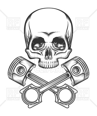 Skull Piston Vector at Vectorified.com | Collection of Skull Piston ...