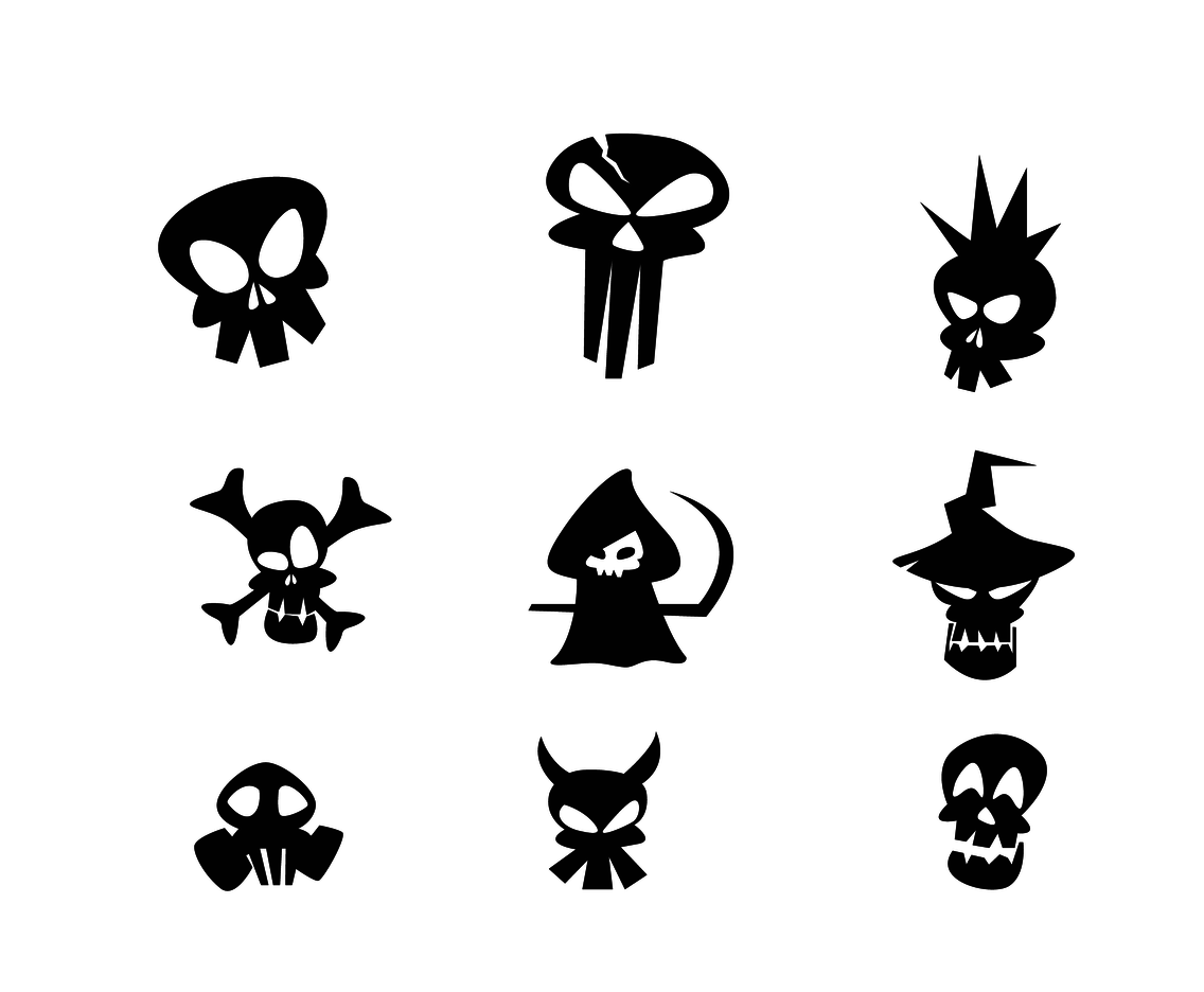 1136x936 Free Cartoon Skull Vector Vector Art Graphics