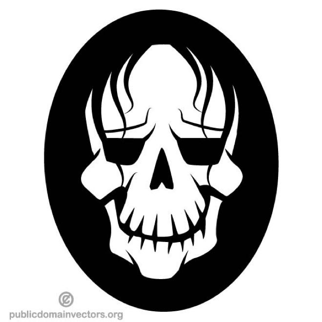 660x660 Skull Silhouette Clip Art