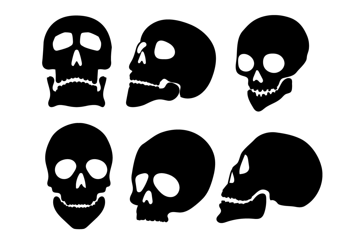 1400x980 Skull Silhouette Vectors Stencils In Skull Silhouette