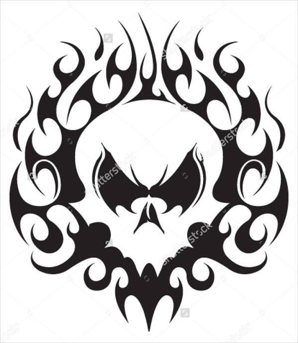 600x690 Skull Vectors