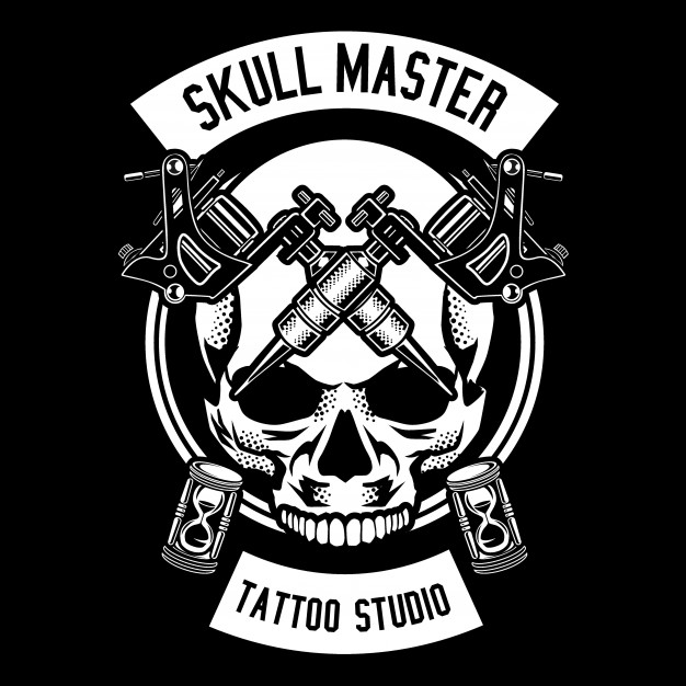 626x626 Skull Tattoo Vector Premium Download