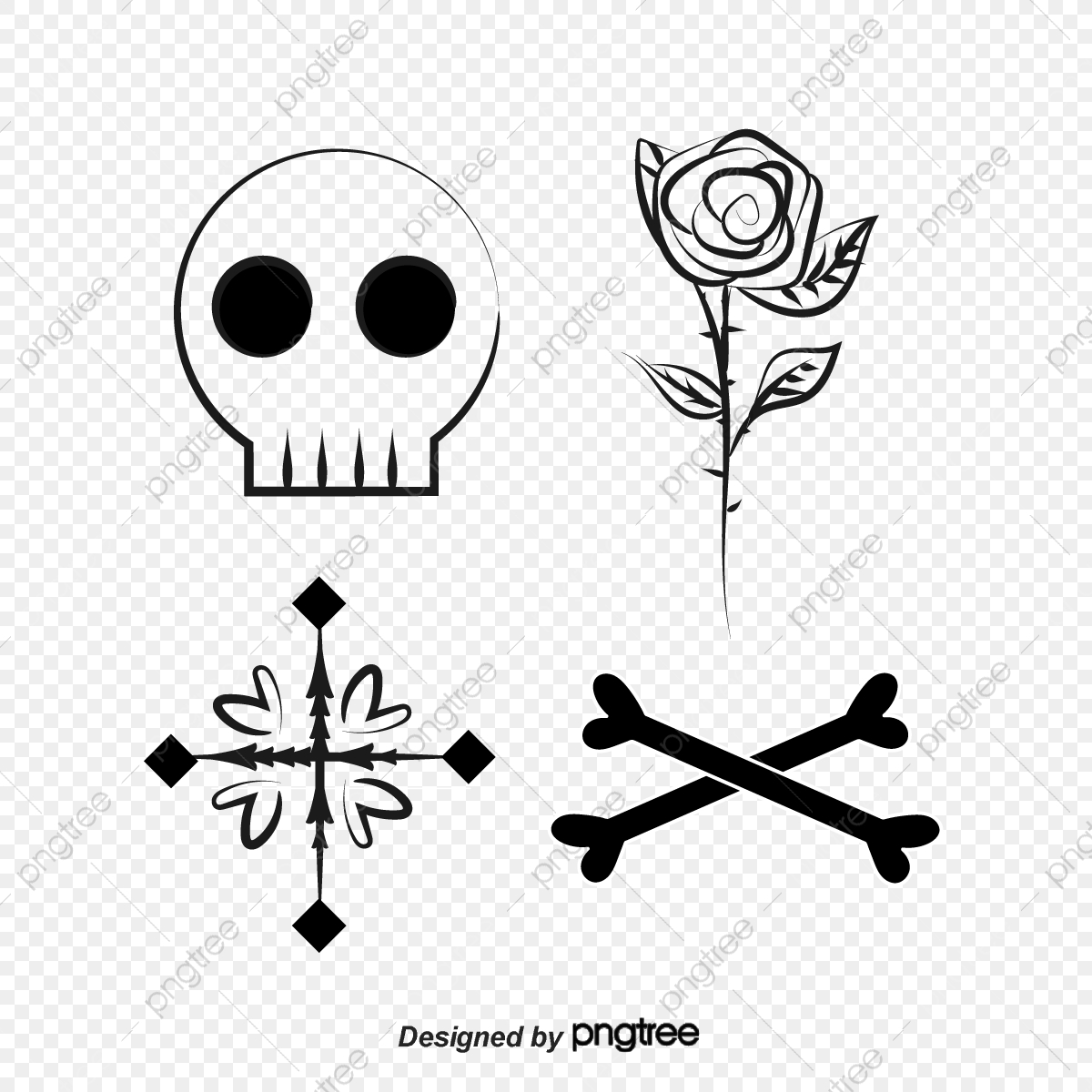 1200x1200 And Vector Skull Tattoo Gun, Skull Vector, Tattoo Vector, Gun