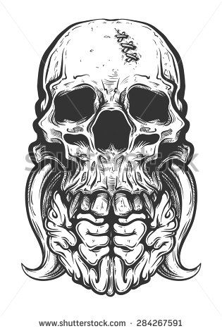 315x470 Black And White Skull Tattoo Vector Skulls Skull, Skull
