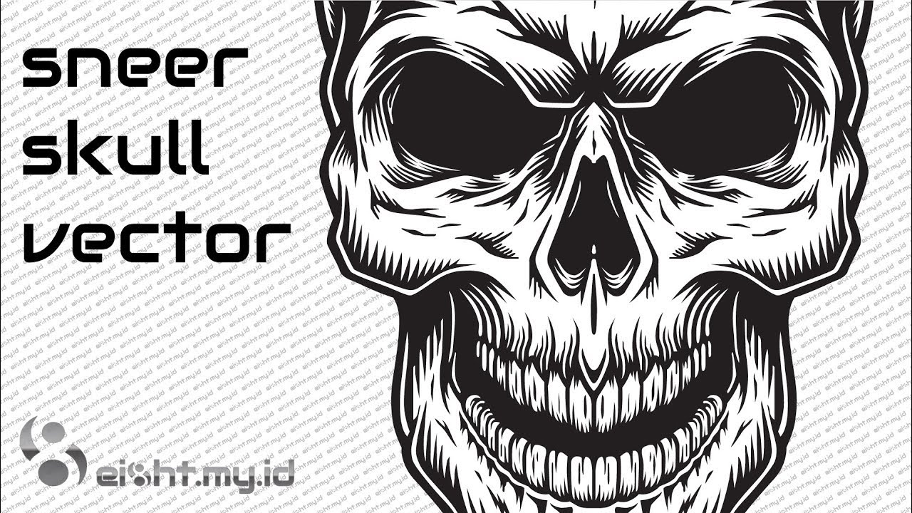 1280x720 Sneer Skull Vector