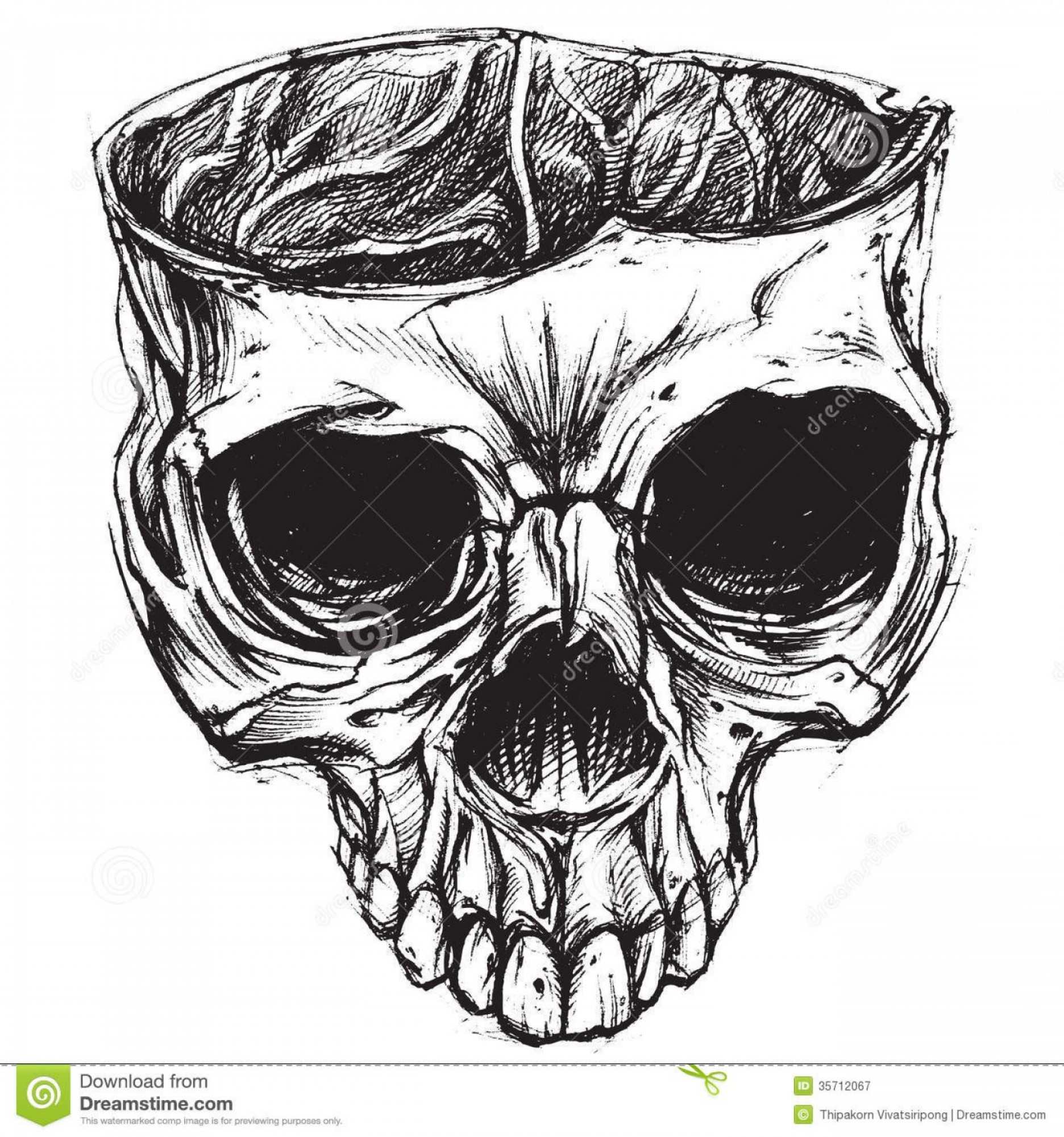 1872x2001 Cool Skull Vector Art Catchsplace