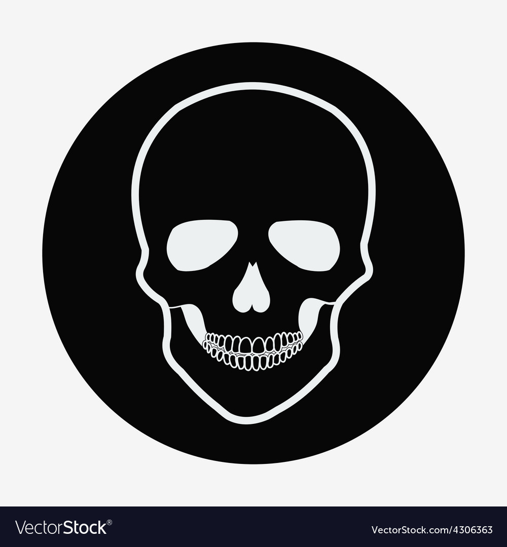1000x1080 Skull Icon Vector