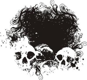 300x278 Fear Free Skull Vector Download