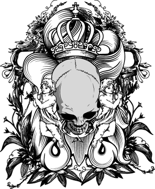 Elements Of Sticker On The Shirt Skull Vector Over Millions 500x609 Elements Of Sticker On The Shirt Skull Vector Over Millions
