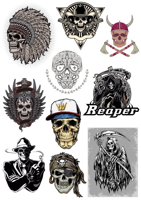 Free Skull Vector Pack Free Vector Cdr Free Download Vector 595x842 Free Skull Vector Pack Free Vector Cdr Free Download Vector