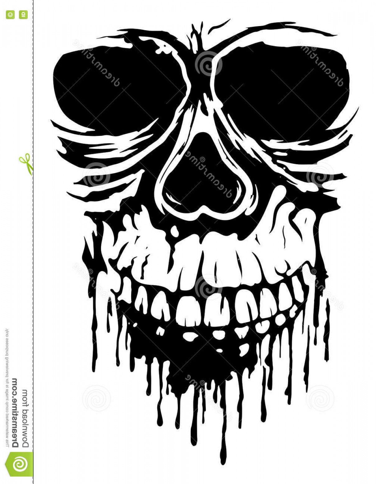 1210x1560 Stock Illustration Grunge Skull Vector Illustration Tattoo T Shirt