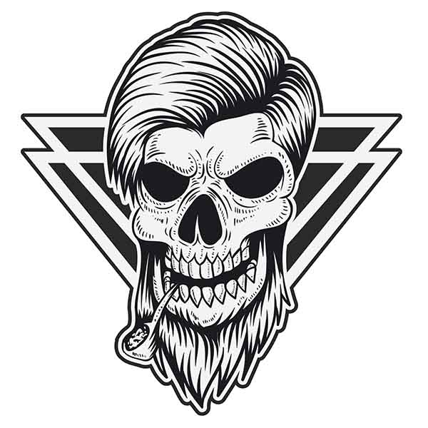 600x600 Hand Drawn Skull Vector Vectorskey