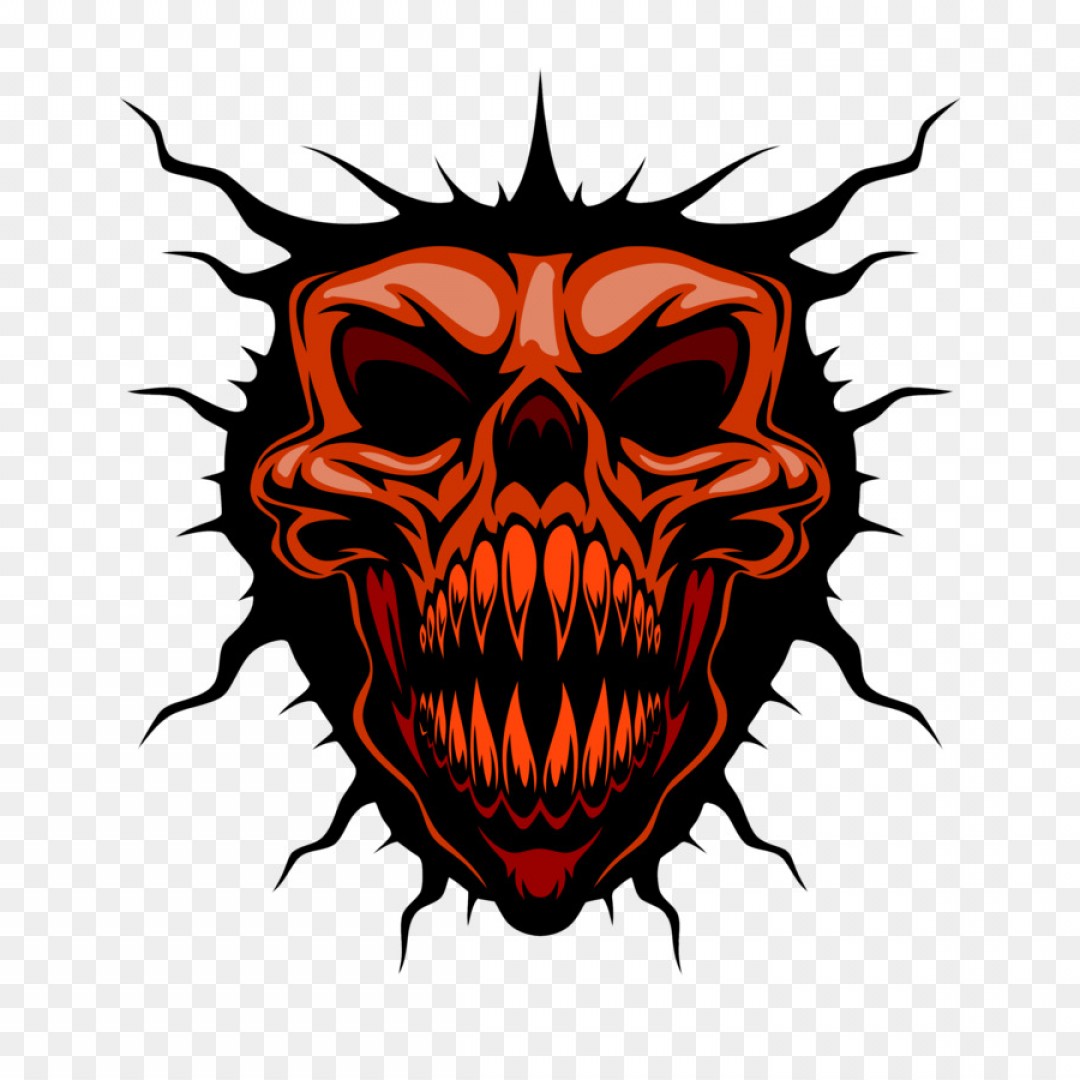 1080x1080 Png Skull Royalty Free Illustration Horror Cartoon Dev Soidergi