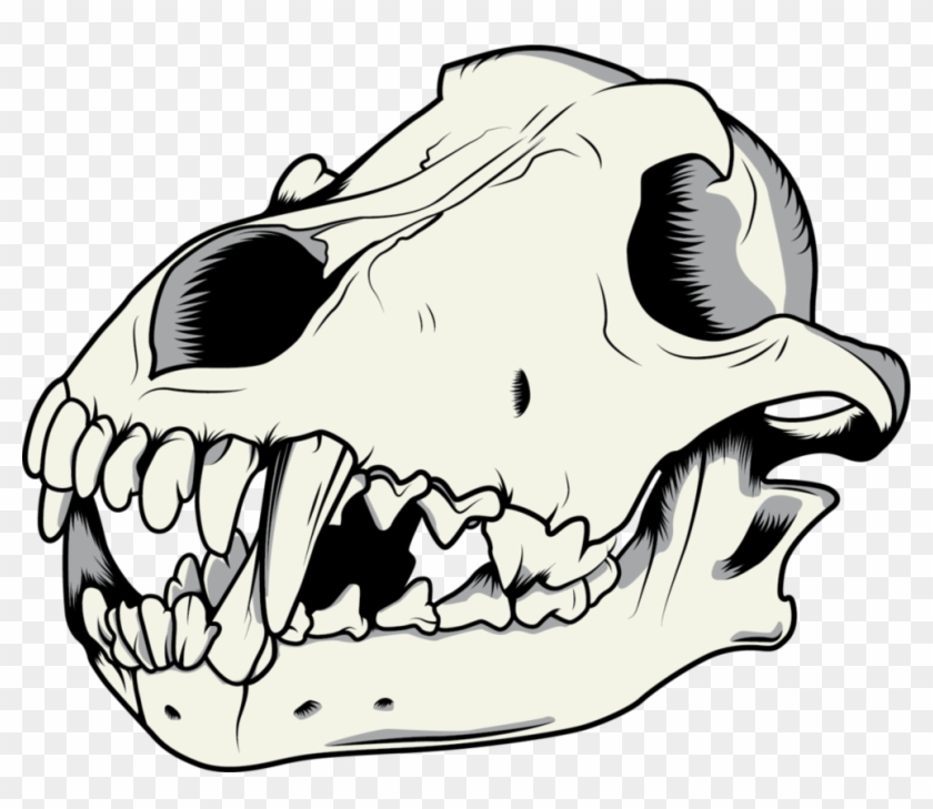 840x729 Wolf Skull Vector