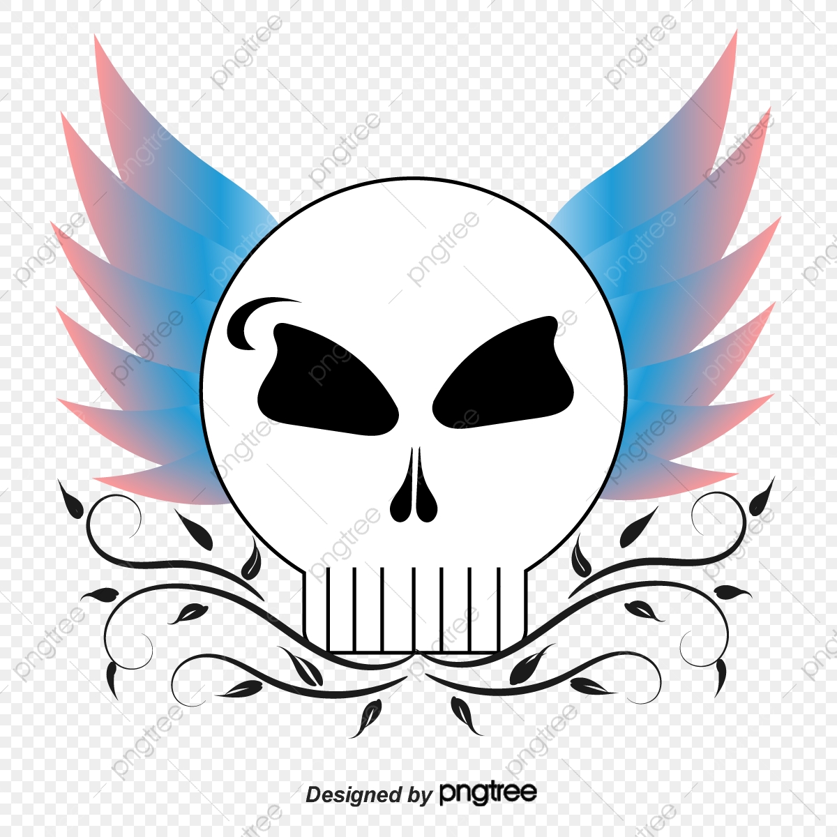 1200x1200 Vector Skull Wings Printing, Skull Vector, Wings Vector, T Shirt