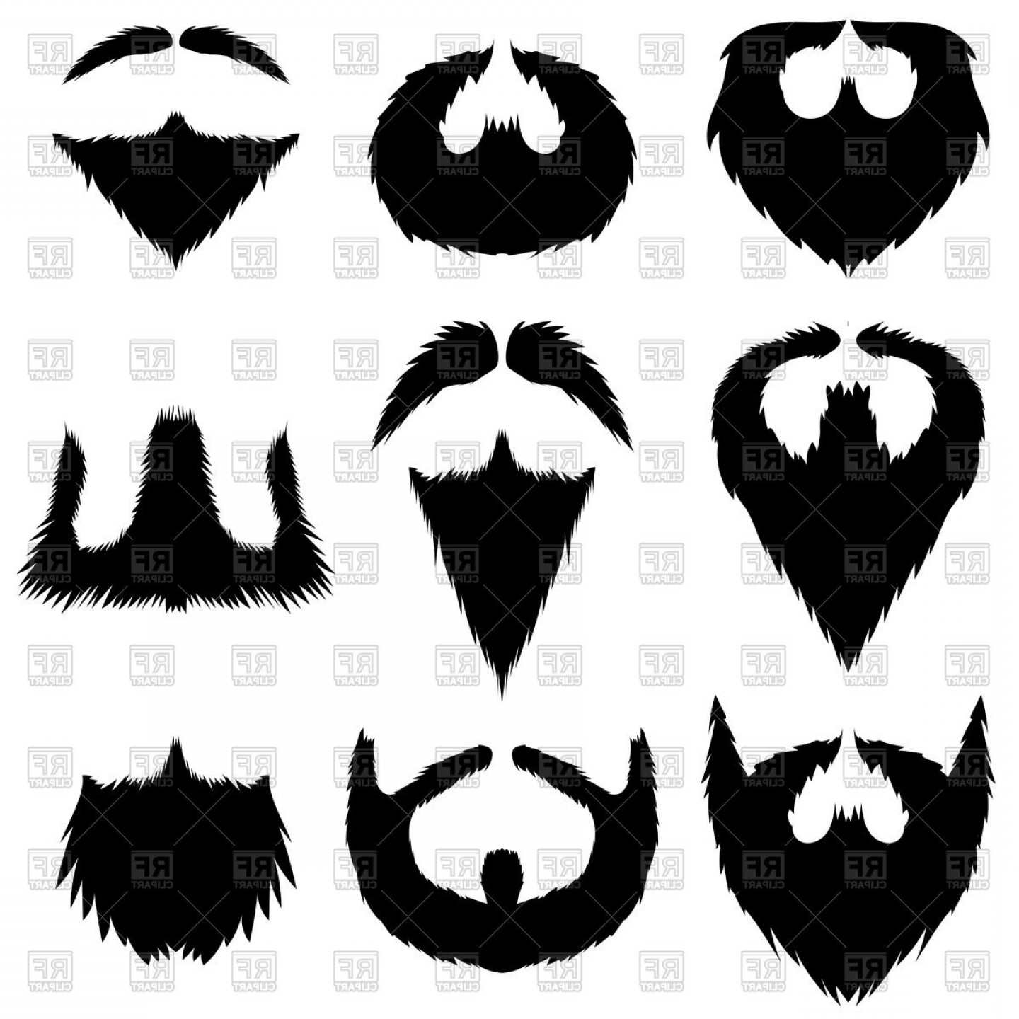 1440x1440 Beard And Mustache Vector Cqrecords