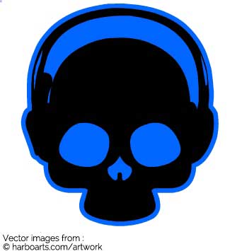335x355 Download Skull With Headphones