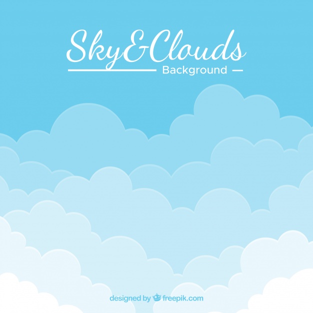 Cloudy Sky Background In Flat Style Vector Free Download 626x626 Cloudy Sky Background In Flat Style Vector Free Download