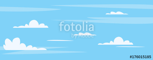 Beautiful Blue Sky With Cute Clouds Background Vector Illustration 500x199 Beautiful Blue Sky With Cute Clouds Background Vector Illustration