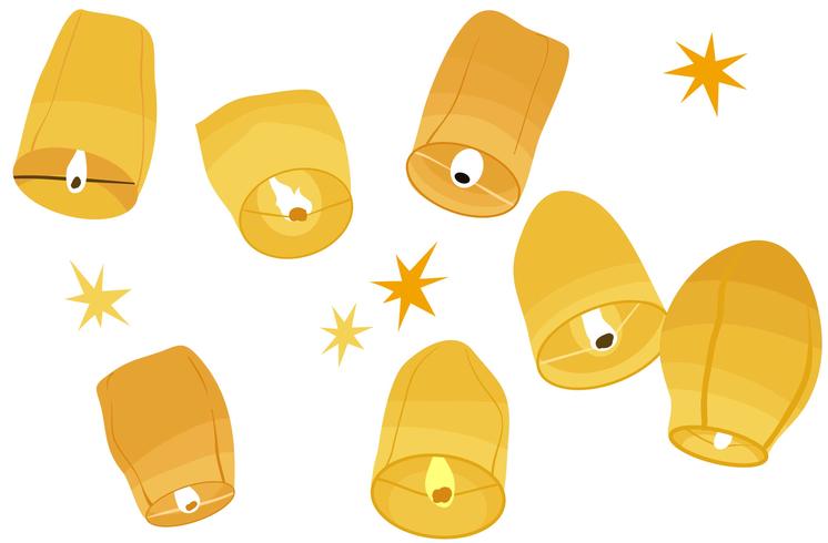 746x490 Sky Lanterns Vectors