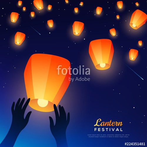 500x500 Hands Releasing Lanterns Stock Image And Royalty Free Vector