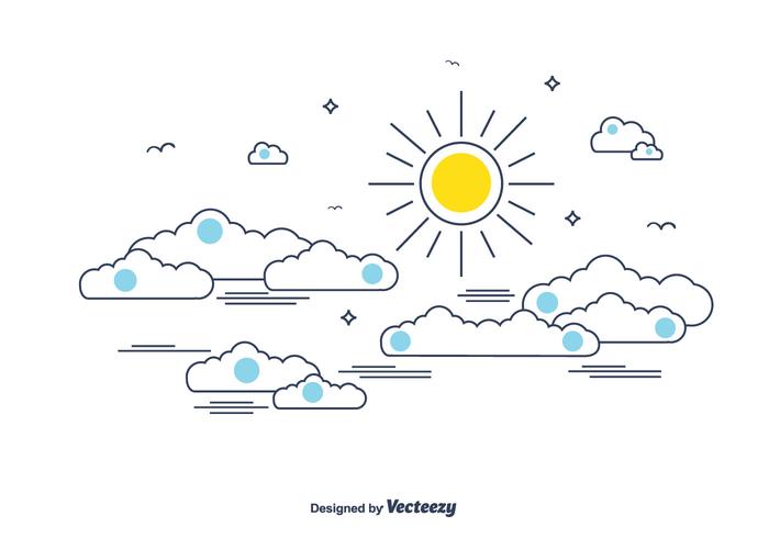 700x490 Cloudy Sky Vector