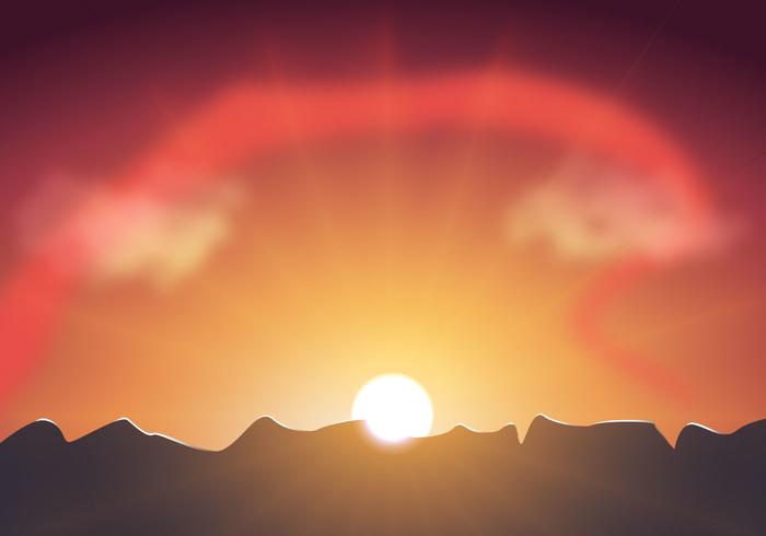 700x490 Free Sunset Sky Vector