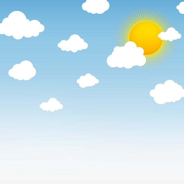 640x640 Abstract Sun With Cloud Composition On Sky Vector, Sky, Paper, Sun