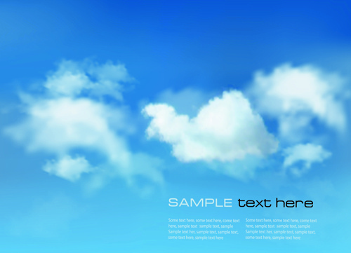 500x361 White Clouds Free Vector Download
