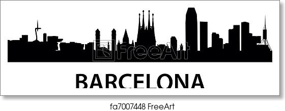 Free Art Print Of Skyline Barcelona Detailed Vector Illustration 560x219 Free Art Print Of Skyline Barcelona Detailed Vector Illustration