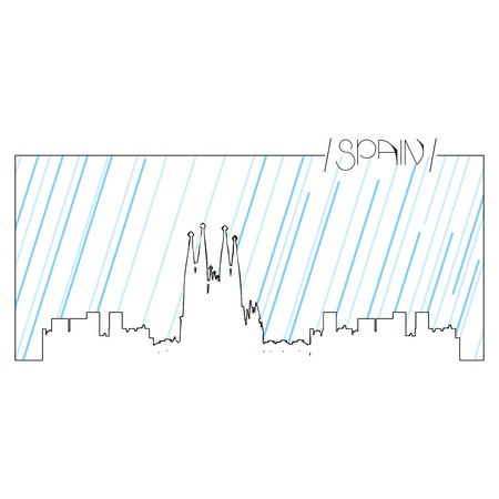 Isolated Abstract Skyline Of Barcelona, Vector Illustration 450x450 Isolated Abstract Skyline Of Barcelona, Vector Illustration