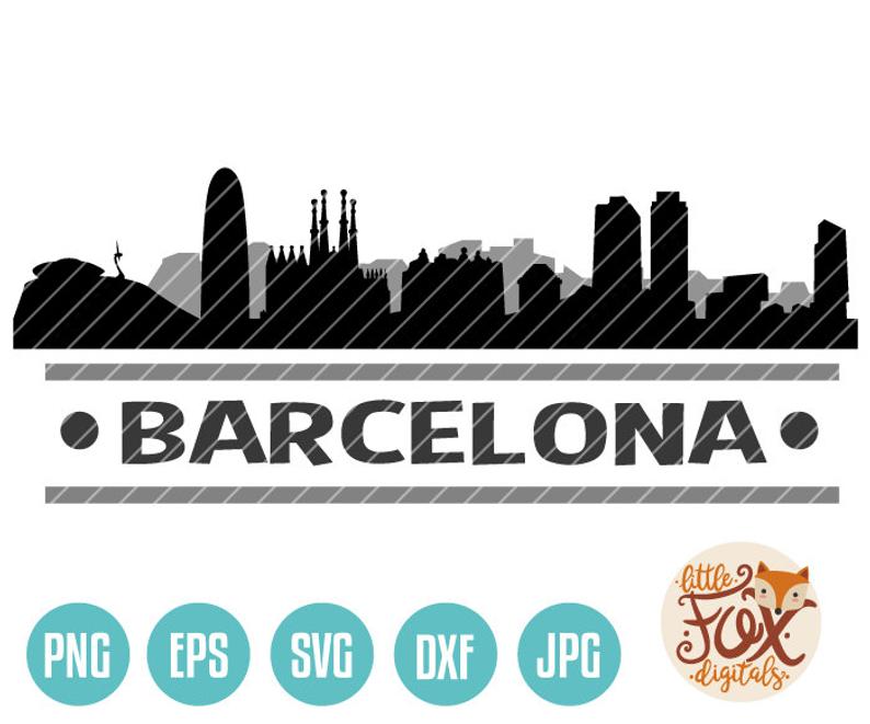 Vector Barcelona Catalonia Skyline City East Etsy 794x661 Vector Barcelona Catalonia Skyline City East Etsy