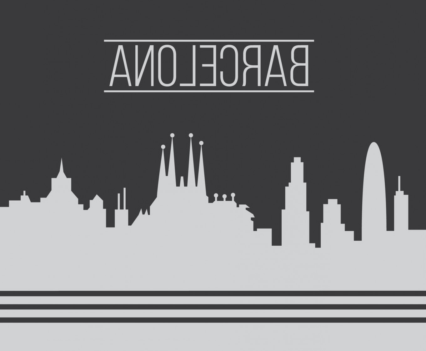 Barcelona City Grey Skyline Vector Soidergi 1363x1123 Barcelona City Grey Skyline Vector Soidergi