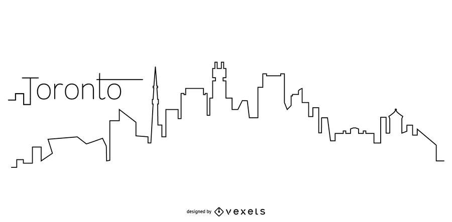 900x443 Toronto Skyline Outline