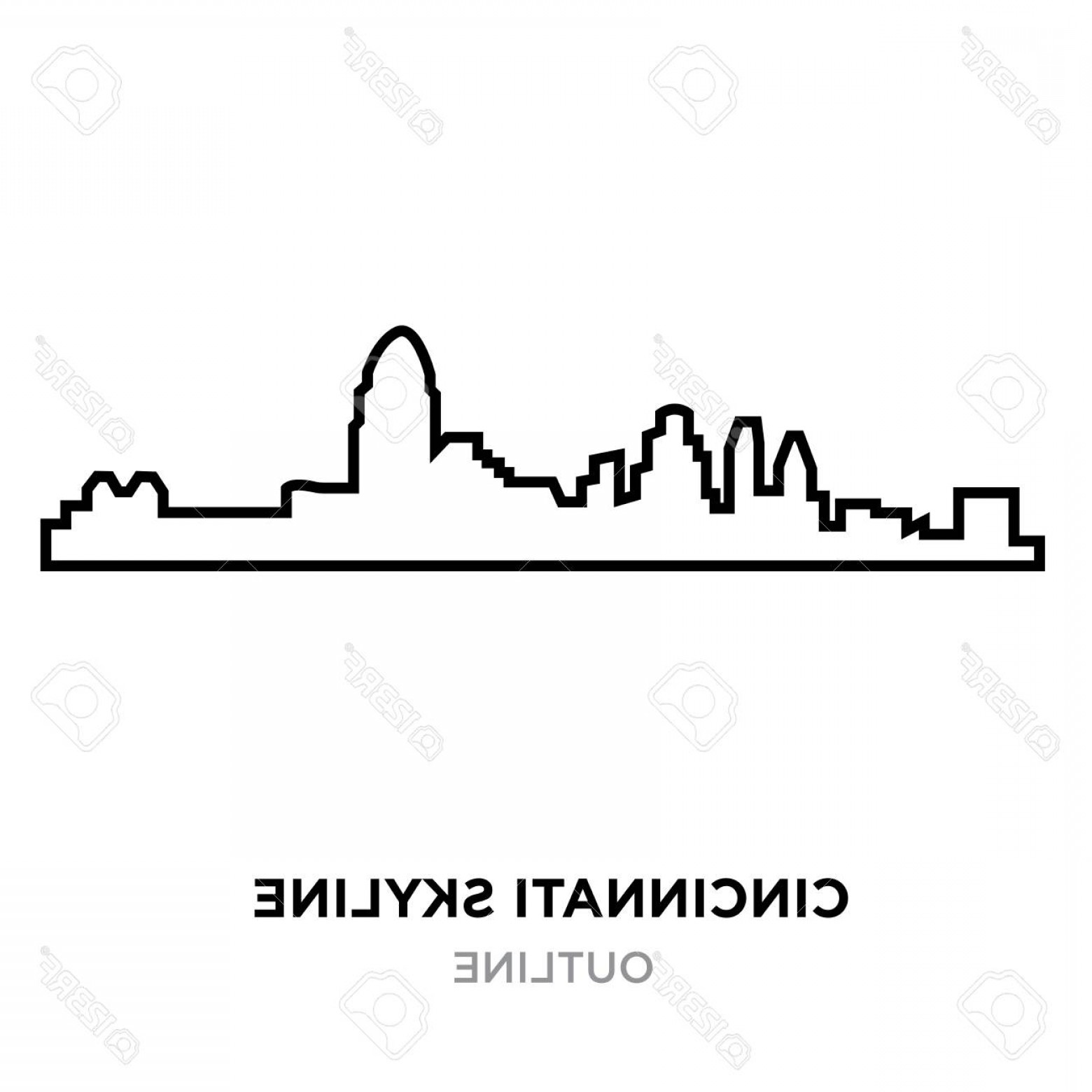 1560x1560 Cincinnati Skyline Vector Catchsplace