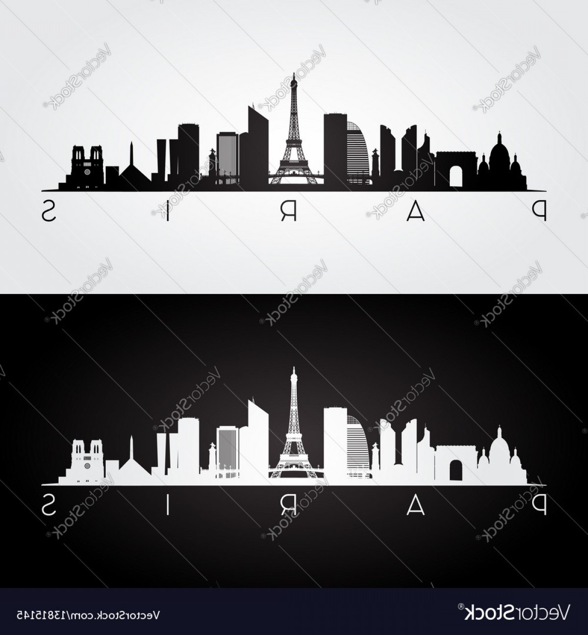 1200x1296 Paris Skyline Silhouette Vector Cqrecords