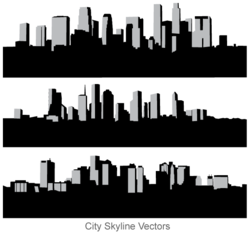 250x233 Free Free City Skyline Vector Art Files, Vectors Graphics