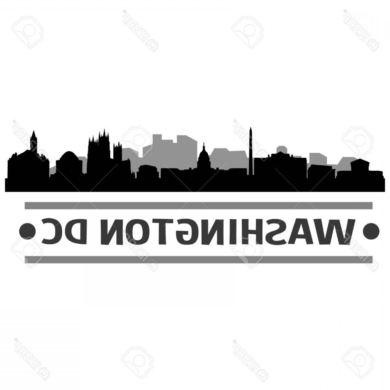 1560x1560 Photostock Vector Washington Dc Skyline Vector Art City Design