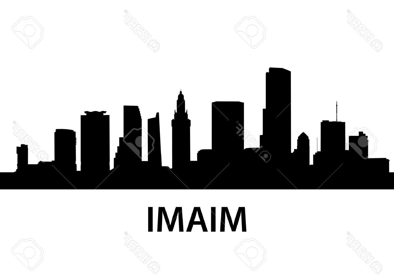 Unique Miami Skyline Vector Design Free Vector Art, Images 1300x919 Unique Miami Skyline Vector Design Free Vector Art, Images