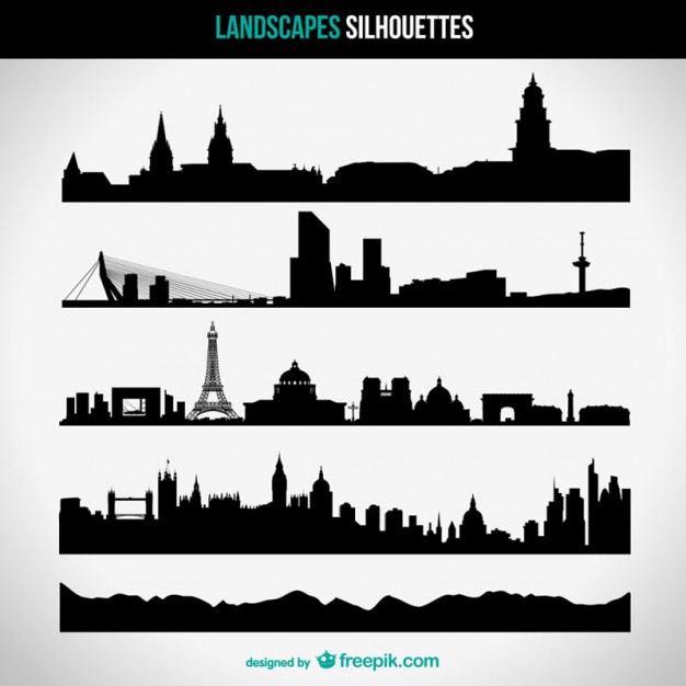 Urban Skyline Vector Vector Free Download 626x626 Urban Skyline Vector Vector Free Download