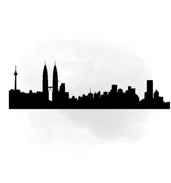 City Skyline Silhouette Png Images 570x609 City Skyline Silhouette Png Images